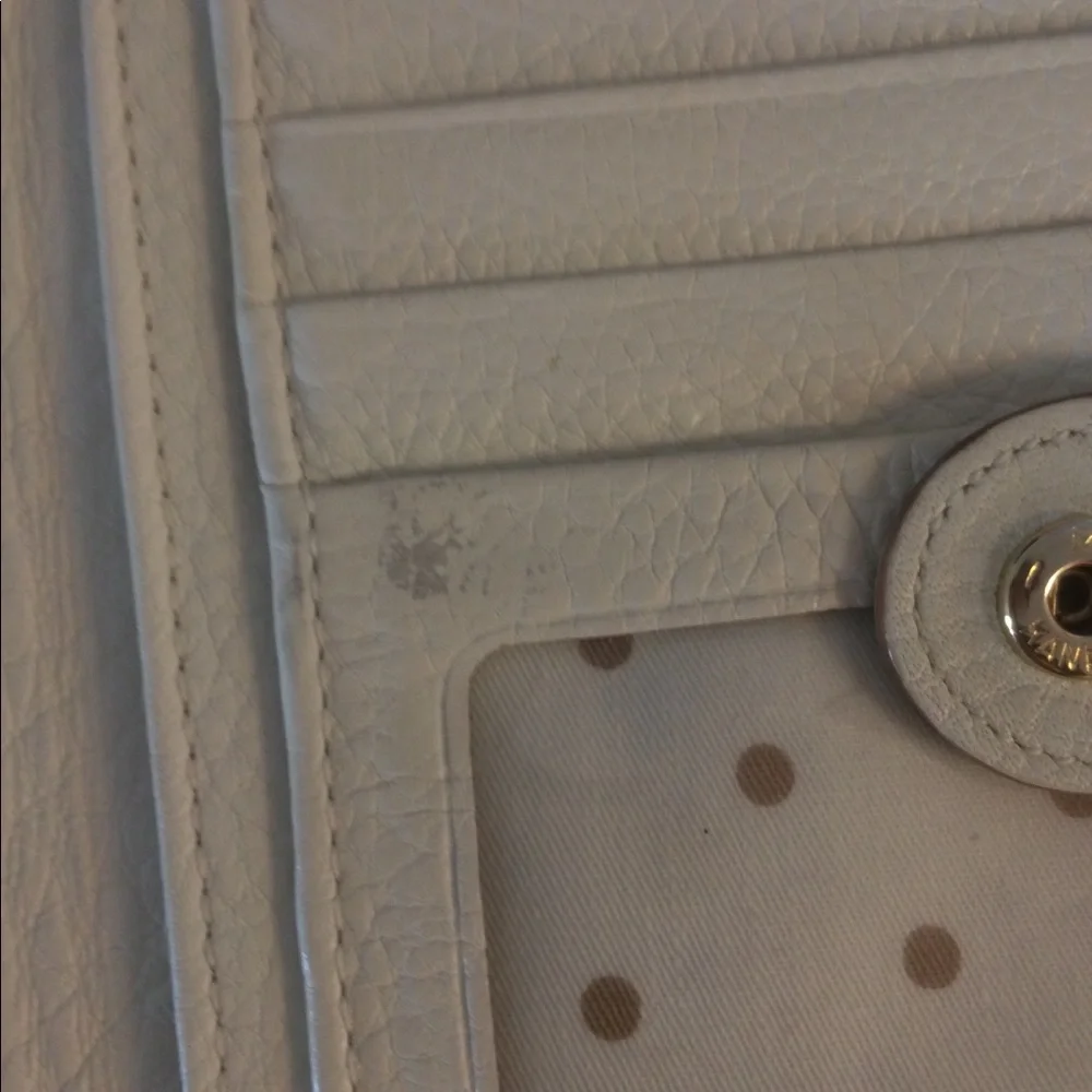 Kate Spade bi-fold Wallet Metallic Gold Leather - Picture 8 of 8